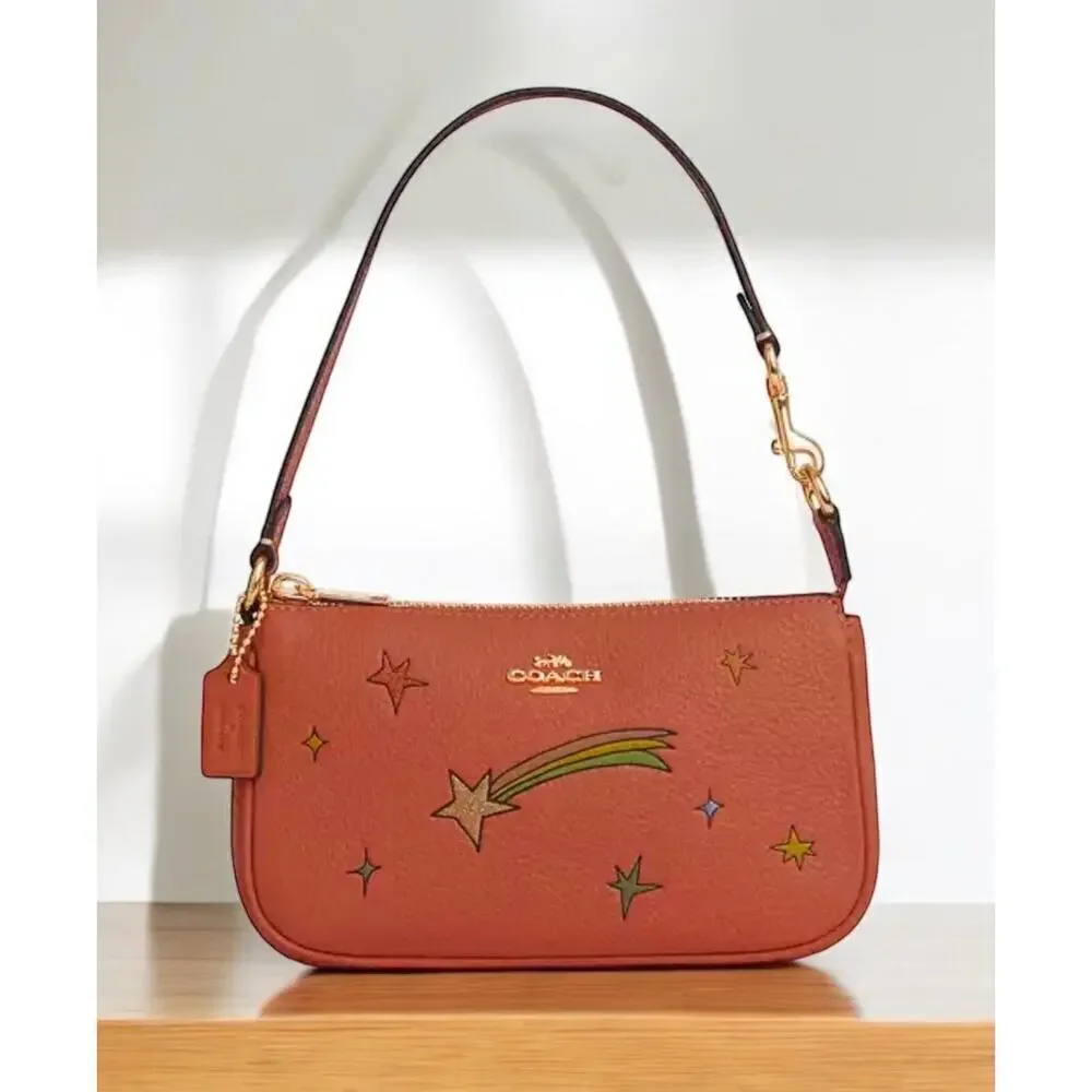NWT Coach CU470 X Observed By Us Leather Star Print Nolita 19 Bag